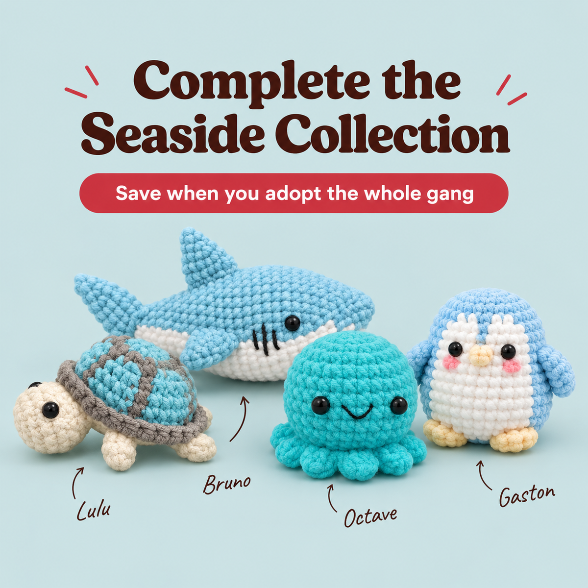 Gaston the Penguin – Beginner Crochet Kit