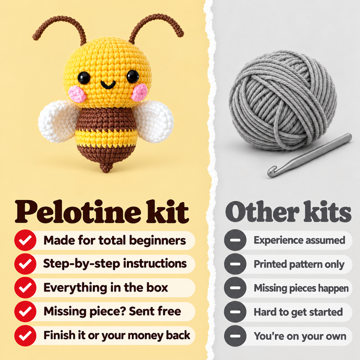 Mirabelle — Pelotine vs other kits