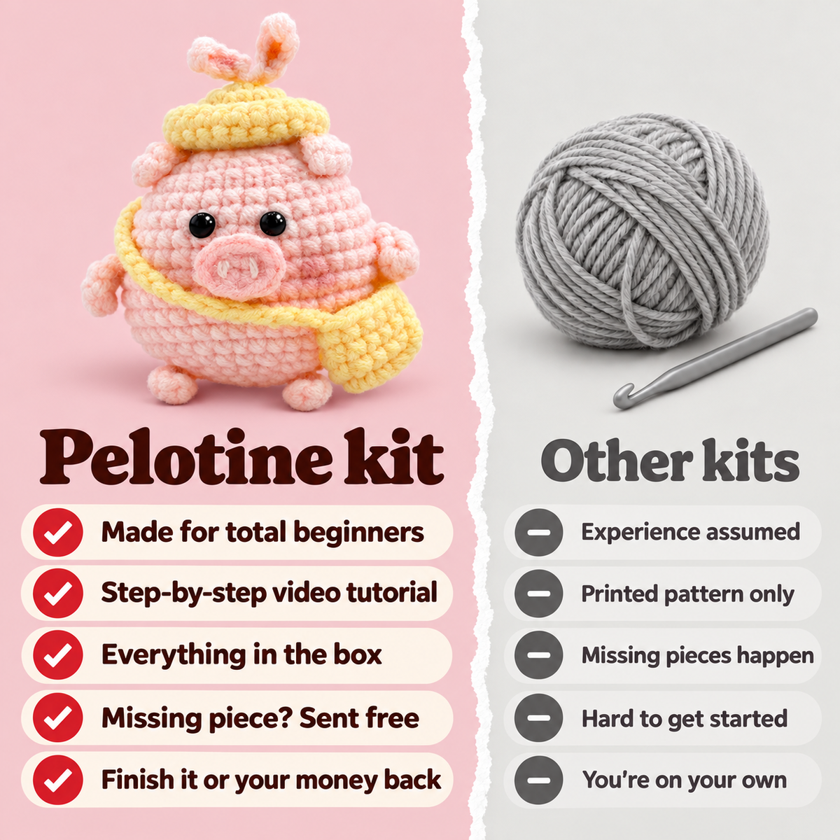 Praline — Pelotine vs other kits